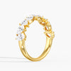 Lab Diamond Pear Scatter Ring 2 Ctw. in Gold