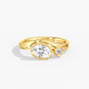 Lab Diamond Oval Pinky Ring 3/4 Ctw. in Gold