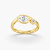 Lab Diamond Oval Pinky Ring 3/4 Ctw. in Gold