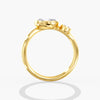 Lab Diamond Oval Pinky Ring 3/4 Ctw. in Gold