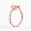 Fancy Vivid Pink Oval Ring 2 Ct. in Gold