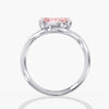 Fancy Vivid Pink Oval Ring 2 Ct. in Gold