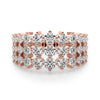 85092-2 3 Row Fashion Ring in Gold (0.37 cttw)