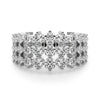85092-2 3 Row Fashion Ring in Gold (0.37 cttw)