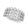 85092-2 3 Row Fashion Ring in Gold (0.37 cttw)