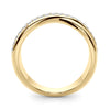 Double Row Crossover Fashion Band in Gold