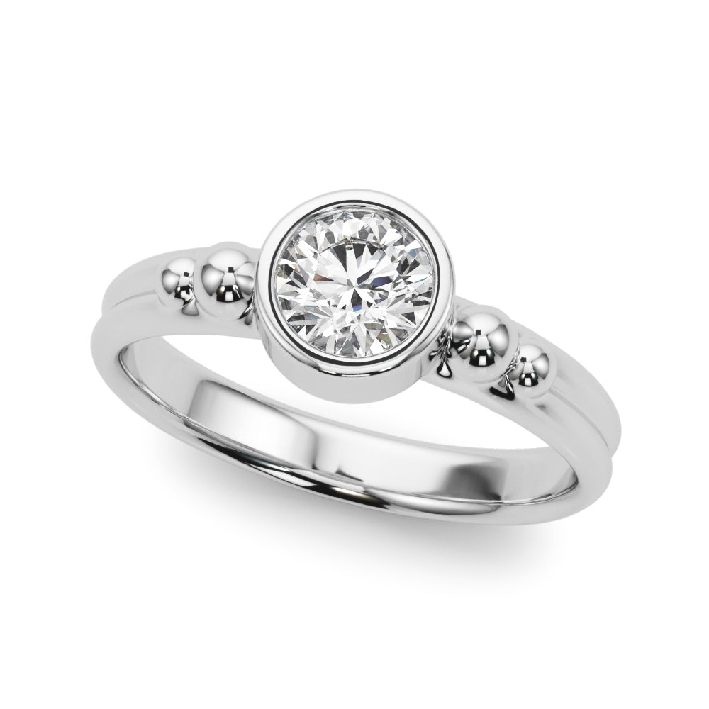 Bezel Set Fashion Ring in Gold