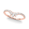 Chevron Marquise Shape Fashion Rings in Gold