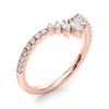 Chevron Marquise Shape Fashion Rings in Gold