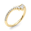 Chevron Marquise Shape Fashion Rings in Gold
