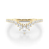 Chevron Marquise Shape Fashion Rings in Gold