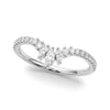 Chevron Marquise Shape Fashion Rings in Gold