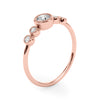 Lab-Grown Diamond Milgrain Bezel Set Fashion Ring in Gold (0.27 cttw)