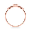 Lab-Grown Diamond Milgrain Bezel Set Fashion Ring in Gold (0.27 cttw)
