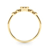 Lab-Grown Diamond Milgrain Bezel Set Fashion Ring in Gold (0.27 cttw)