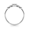 Lab-Grown Diamond Milgrain Bezel Set Fashion Ring in Gold (0.27 cttw)
