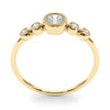 Lab-Grown Diamond Milgrain Bezel Set Fashion Ring in Gold (0.27 cttw)