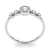 Lab-Grown Diamond Milgrain Bezel Set Fashion Ring in Gold (0.27 cttw)