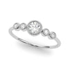 Lab-Grown Diamond Milgrain Bezel Set Fashion Ring in Gold (0.27 cttw)