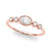 5 Stone Fashion Ring Ov Ctr in Gold (0.27 cttw)