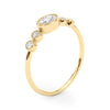 5 Stone Fashion Ring Ov Ctr in Gold (0.27 cttw)