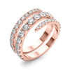 Split Shank Swirl Ring in Gold