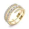 Split Shank Swirl Ring in Gold