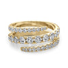 Split Shank Swirl Ring in Gold