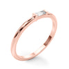 Lab-Grown Diamond East-West Baguette Ring in Gold