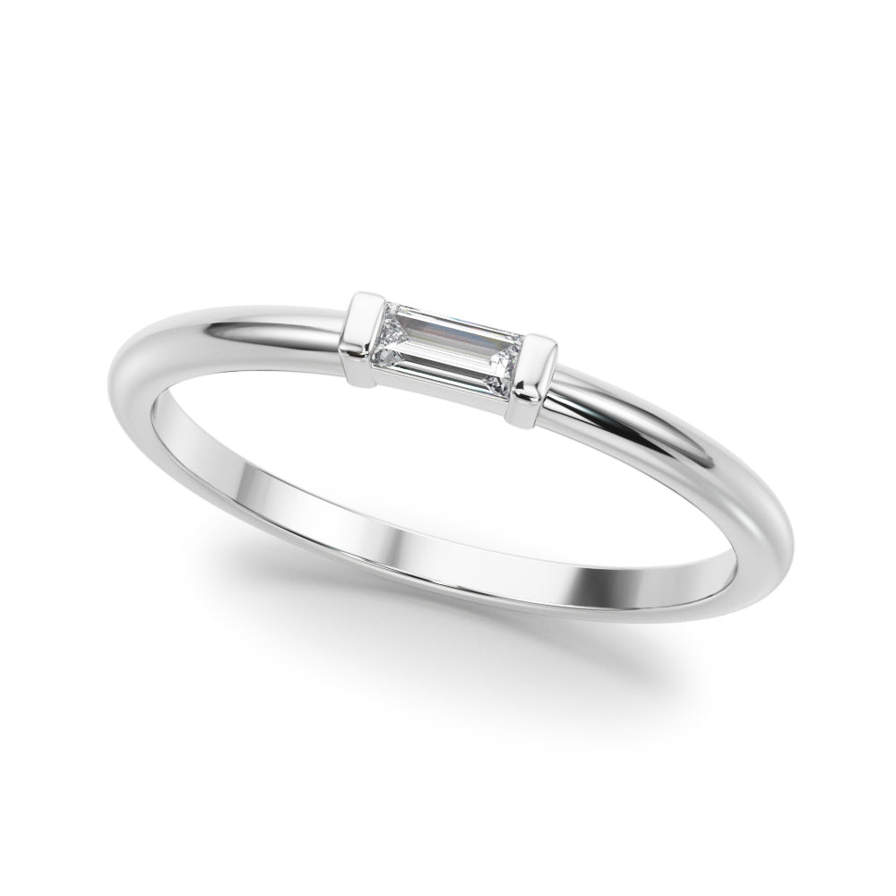 Lab-Grown Diamond East-West Baguette Ring in Gold