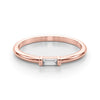Lab-Grown Diamond East-West Baguette Ring in Gold