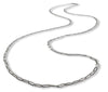 Rhodium-Plated Sterling Silver Paperclip Chain | 2mm Tarnish-Resistant Layering Necklace