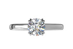 Ritani White 14 Karat Gold Solitaire Engagement Ring Mounting Size 6.5 * - view 5