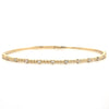 Diamond Designs Yellow 14 Karat Gold 0.2ctw Diamond Flexible Bangle Bracelet *