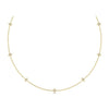 Diamond Designs Yellow 14 Karat Gold Diamond By-the-Yard Necklace *