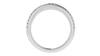 Diamond Designs White 18 Karat Gold Wedding Band Size 6.5 *