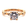 Ritani Rose 18 Karat Gold Diamond Engagement Ring Mounting Size 6.5 * - Diamond Designs