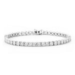 Diamond Designs White 14 Karat Gold 2.95ctw Diamond Tennis Bracelet *