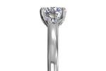 Ritani White 14 Karat Gold Solitaire Engagement Ring Mounting Size 6.5 * - view 5