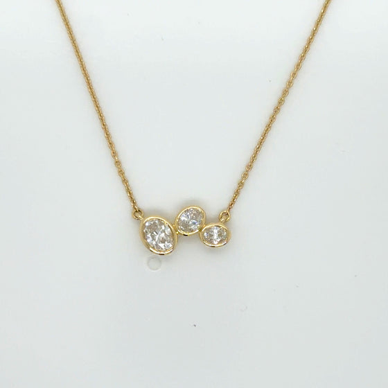 Yellow 14 Karat Gold Diamond Pendant