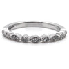 Diamond Designs White 14 Karat Gold Wedding Band Size 6.5