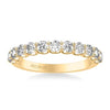 ArtCarved Yellow 14K  Gold Diamond Wedding Band Size 6.5*