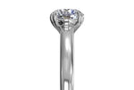 Ritani White 14 Karat Gold Solitaire Engagement Ring Mounting Size 6.5 * - view 4
