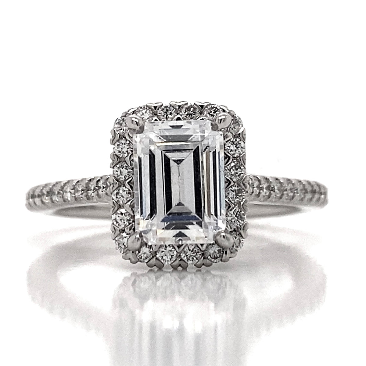 ArtCarved 0.50ctw "Clarissa" White 14 Karat Gold Diamond Engagement Ring Mounting Size 6.5 (V807FEW)