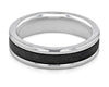 Triton Grey Tungsten Carbide Carbon Fiber Wedding Band Size 10 *