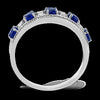 Zeghani White 14 Karat Gold Sapphire & Diamond Cluster Ring *