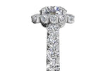 Ritani White 18 Karat Gold Diamond Engagement Ring Mounting Size 6.5 * - view 4