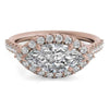Ritani Rose 18 Karat Gold Diamond Engagement Ring Mounting Size 6.5 *