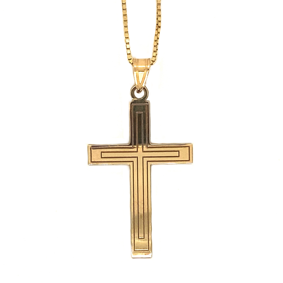 Diamond Designs Yellow Gold Cross Pendant*