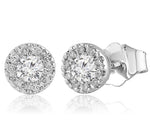 Diamond Designs White 14 Karat Gold 0.75ctw Diamond Stud Earrings *